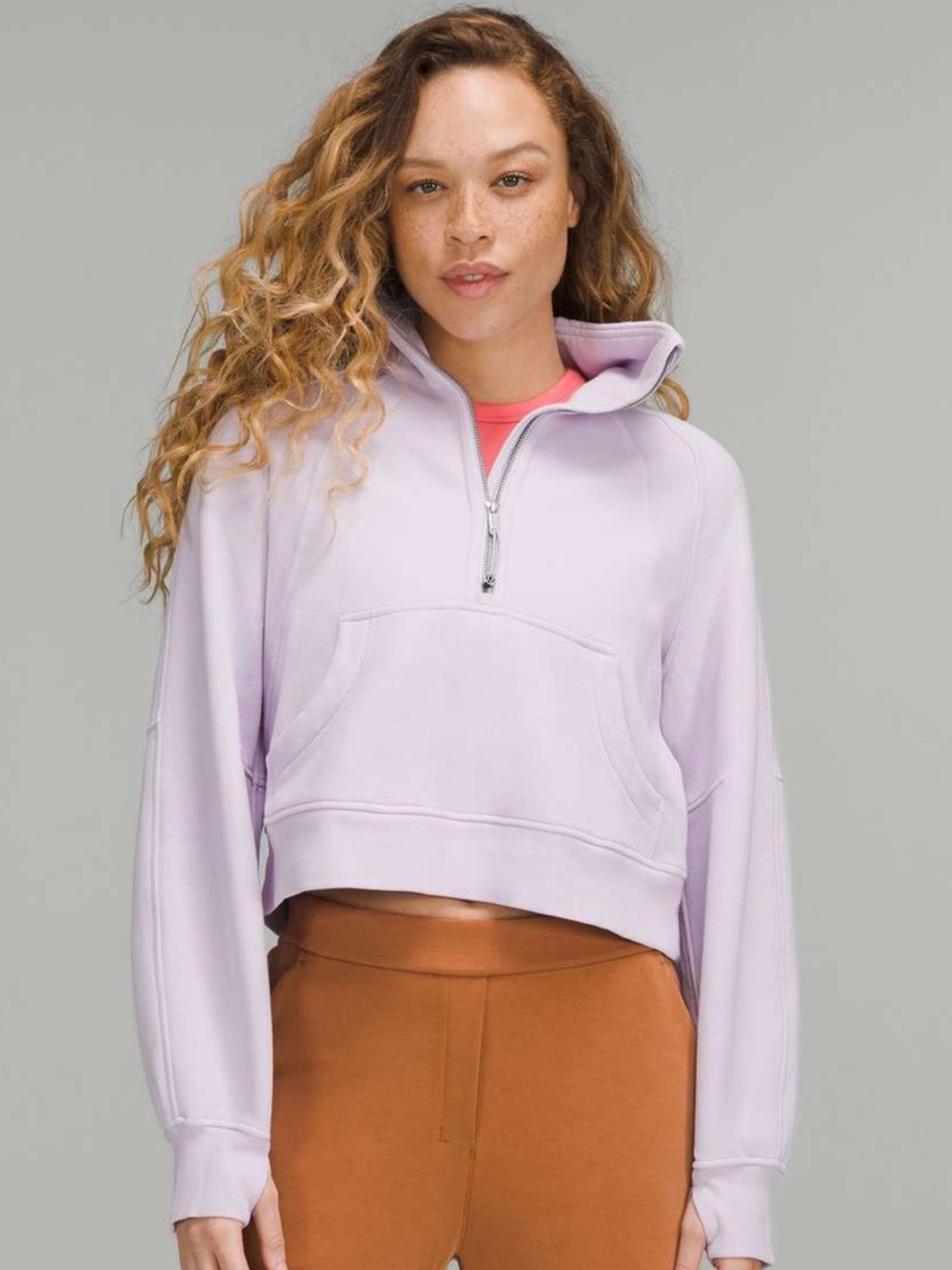 Lululemon Scuba Half Zip Lavender Dew M/L